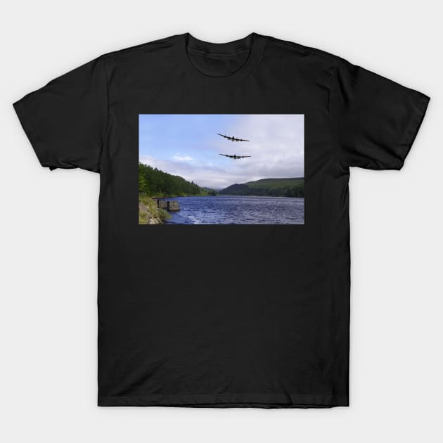 Bombers at the Dam T-Shirt by aviationart
